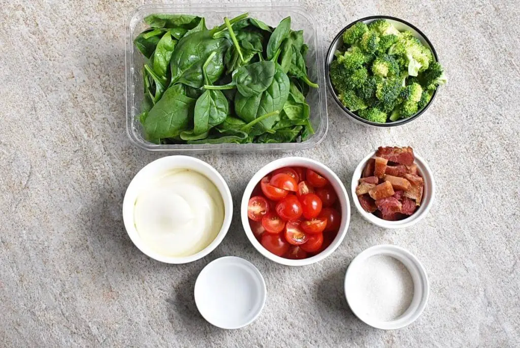 Ingredients for BLT Chopped Salad