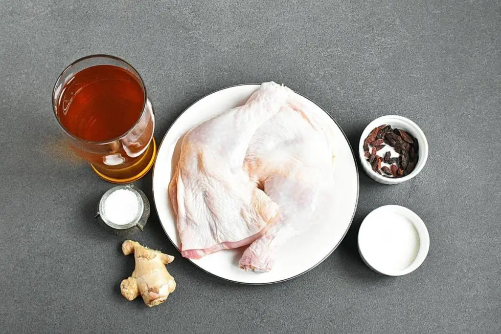 Ingredients for Drunken Chicken