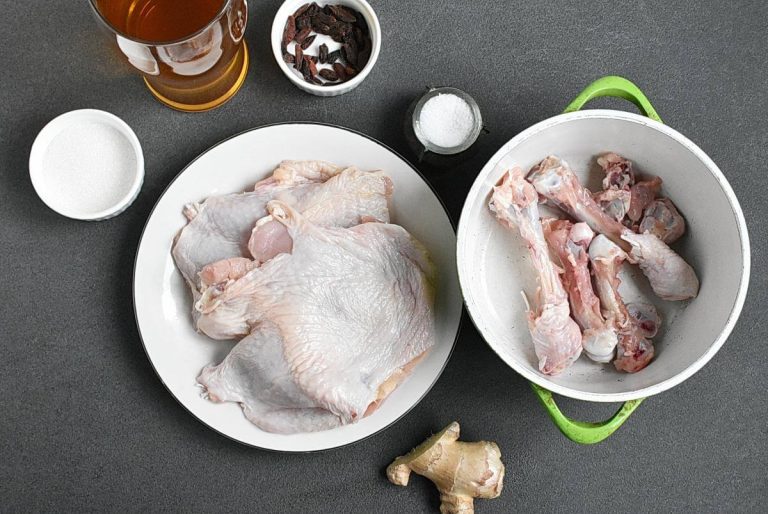 Step 1 - Drunken Chicken