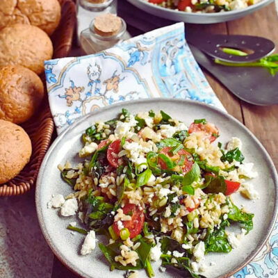 Mediterranean Brown Rice Salad Recipe - How to Make Mediterranean Brown Rice Salad-Delicious Mediterranean Brown Rice Salad