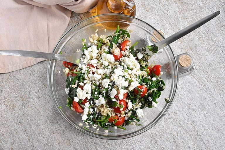 Step 3 - Mediterranean Brown Rice Salad
