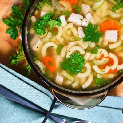 How to serve Microwave Chicken Noodle Soup