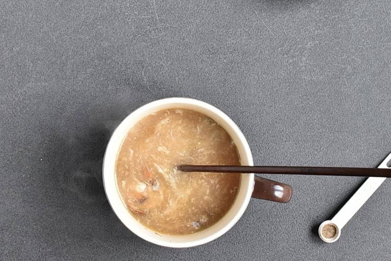 Step 7 - Microwave Hot and Sour Soup