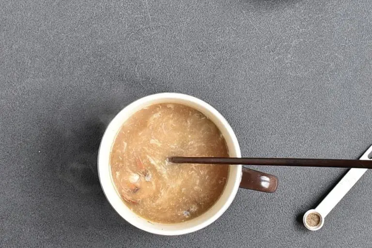 Step 7 - Microwave Hot and Sour Soup