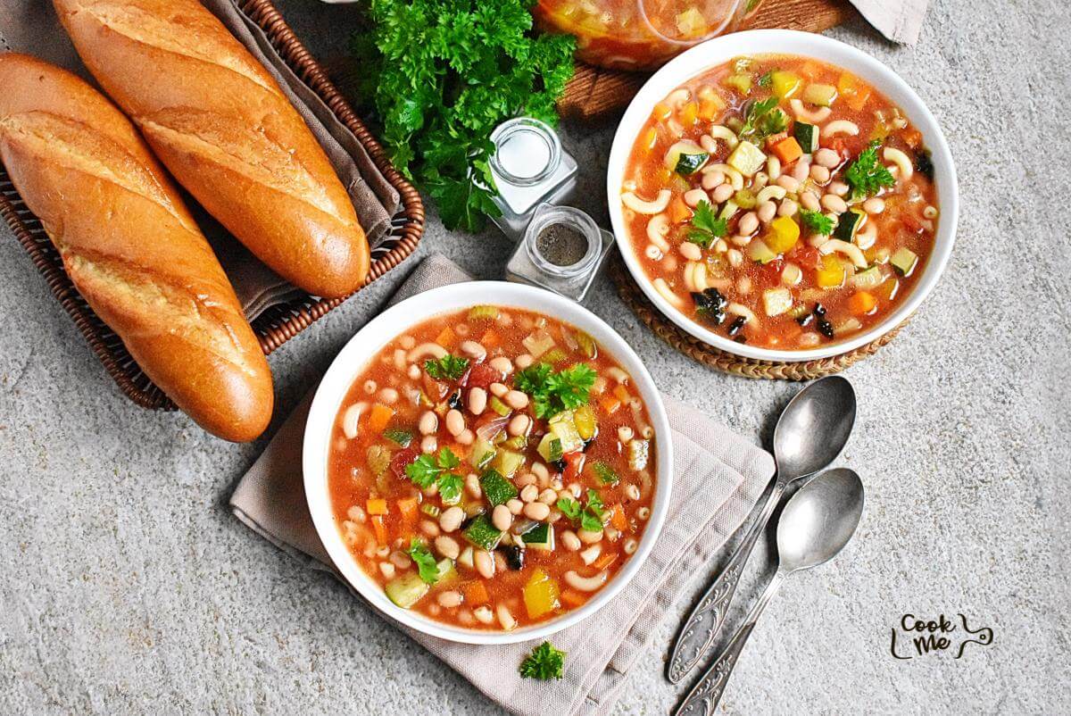 Lilly Mathuse Microwave Minestrone Recipe - Easy Step-by-Step Guide | COOK.ME