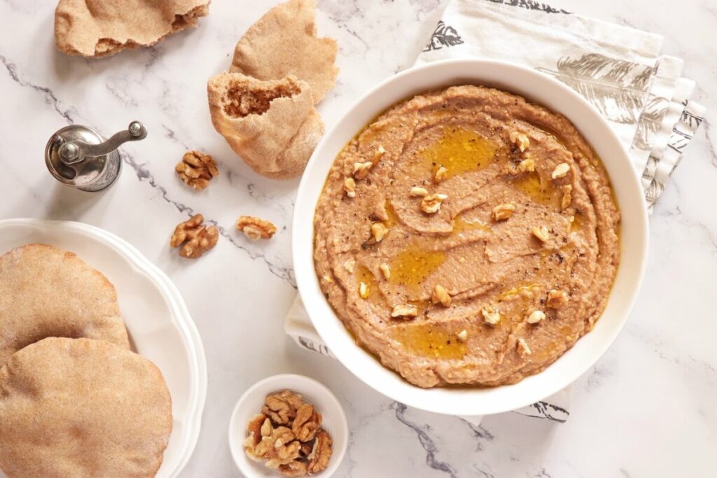 How to serve Roasted Eggplant and Chickpea Dip