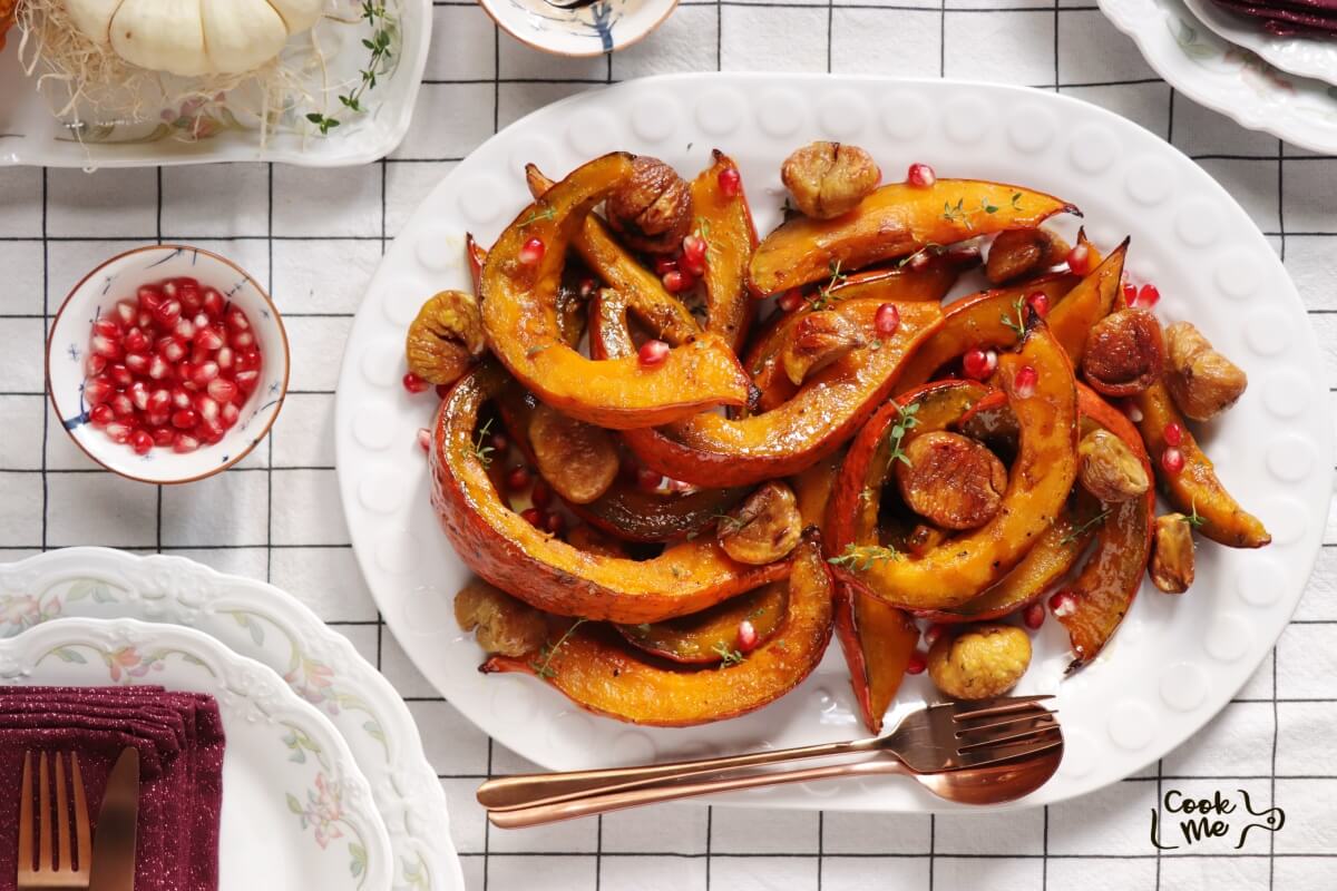 Roasted Squash with Chestnuts