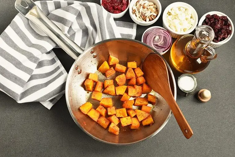 Step 1 - Spinach Salad with Butternut Squash