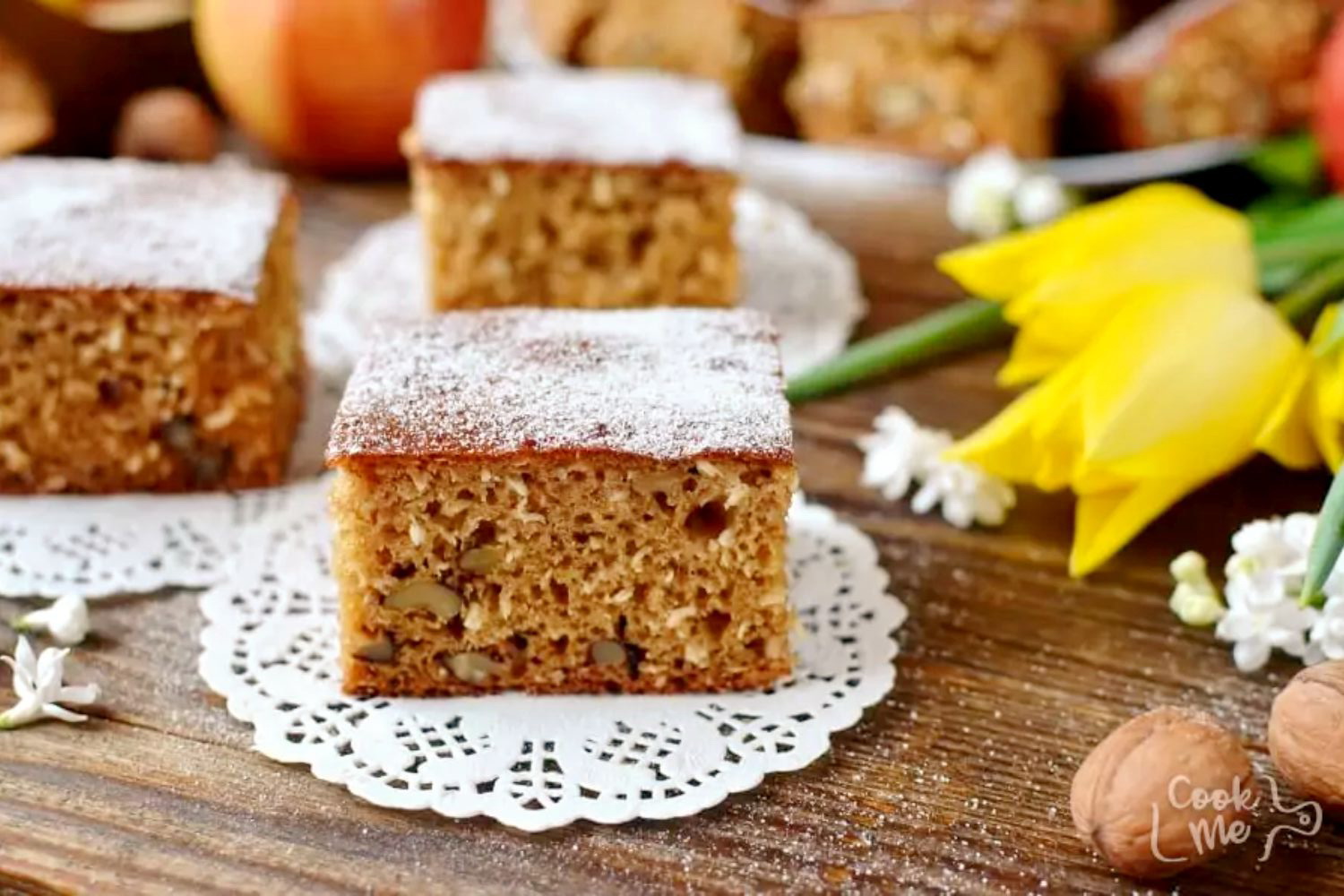 Walnut Coconut Applesauce Coffee Cake Recipe Cook.me Recipes