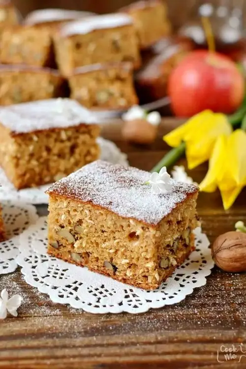 Walnut Coconut Applesauce Coffee Cake