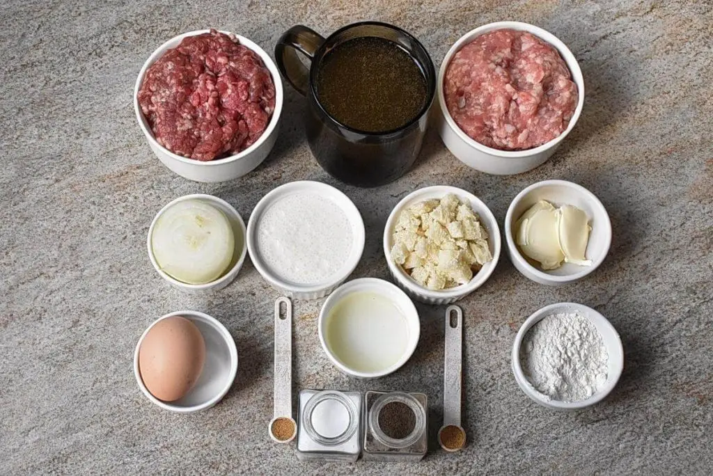Ingredients for Best Swedish Meatballs