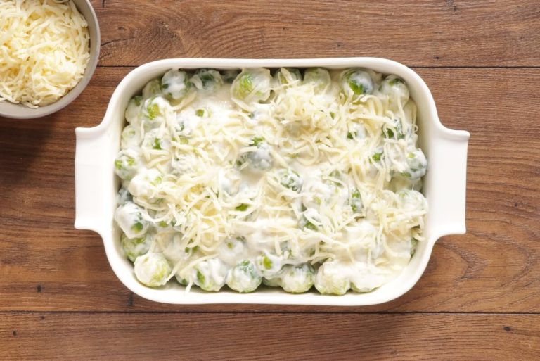 Step 8 - Brussels Sprouts au Gratin