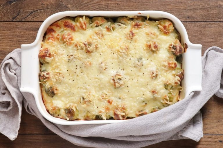 Step 9 - Brussels Sprouts au Gratin