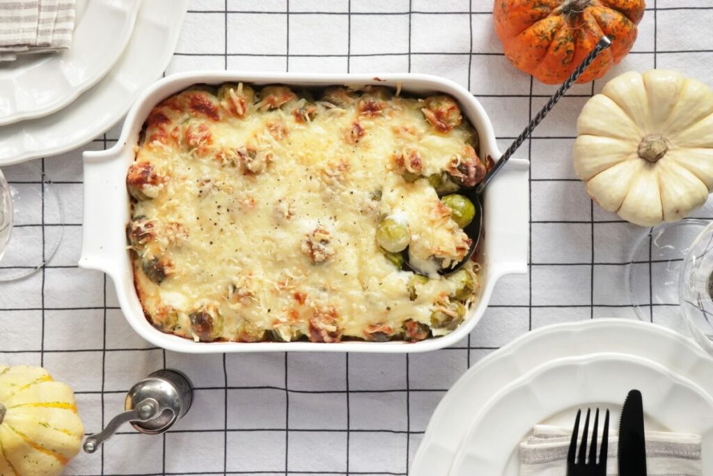 How to serve Brussels Sprouts au Gratin