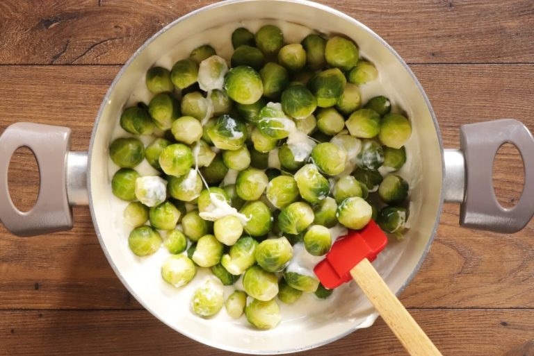 Step 7 - Brussels Sprouts au Gratin