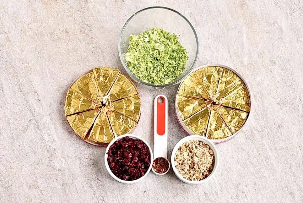 Ingredients for Easy Cheese Christmas Trees