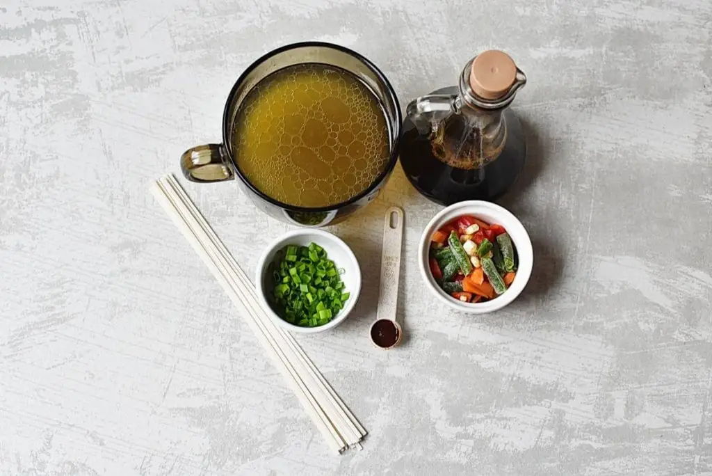 Ingredients for Microwave Homemade Ramen