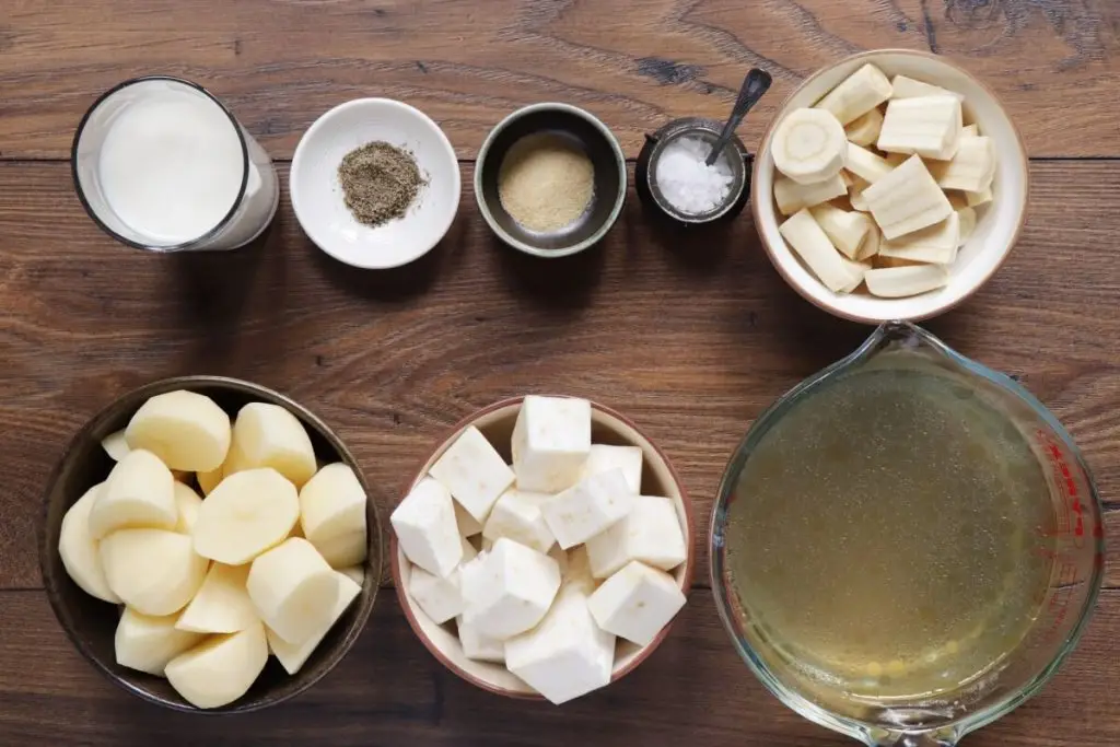 Ingredients for Root Vegetable Mash