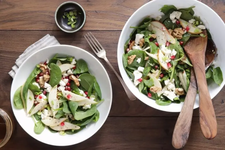 Step 5 - Spinach Pear and Feta Salad