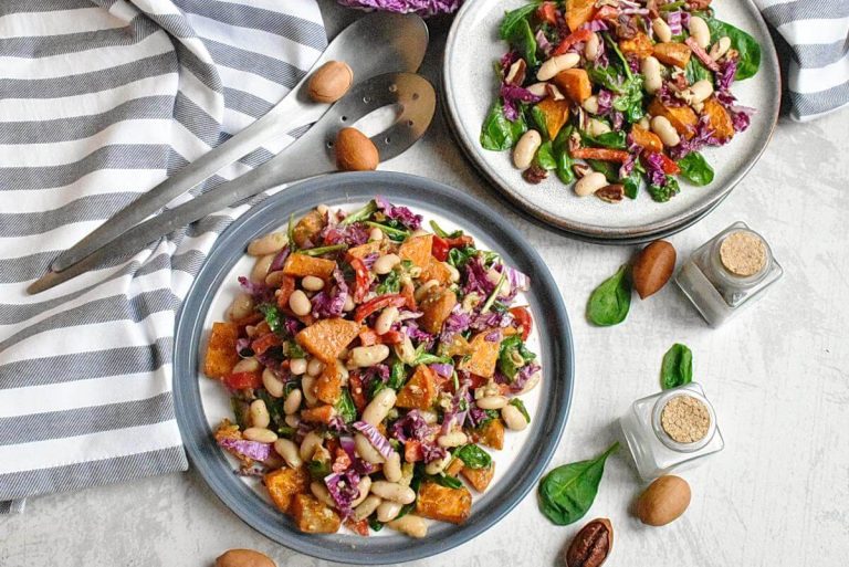 Step 6 - Spinach Salad with Roasted Sweet Potatoes