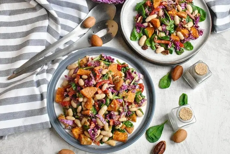 Step 6 - Spinach Salad with Roasted Sweet Potatoes