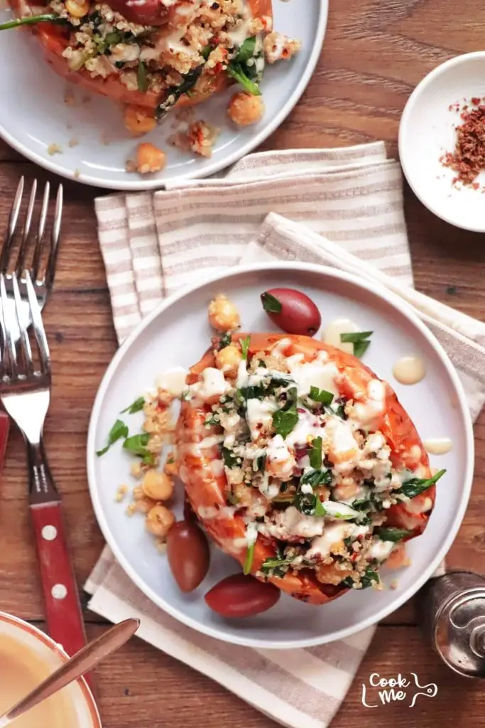 Vegan Stuffed Sweet Potatoes
