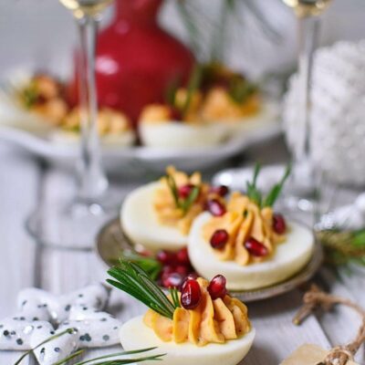 Christmas Deviled Eggs Recipes– Homemade Christmas Deviled Eggs – Easy Christmas Deviled Eggs