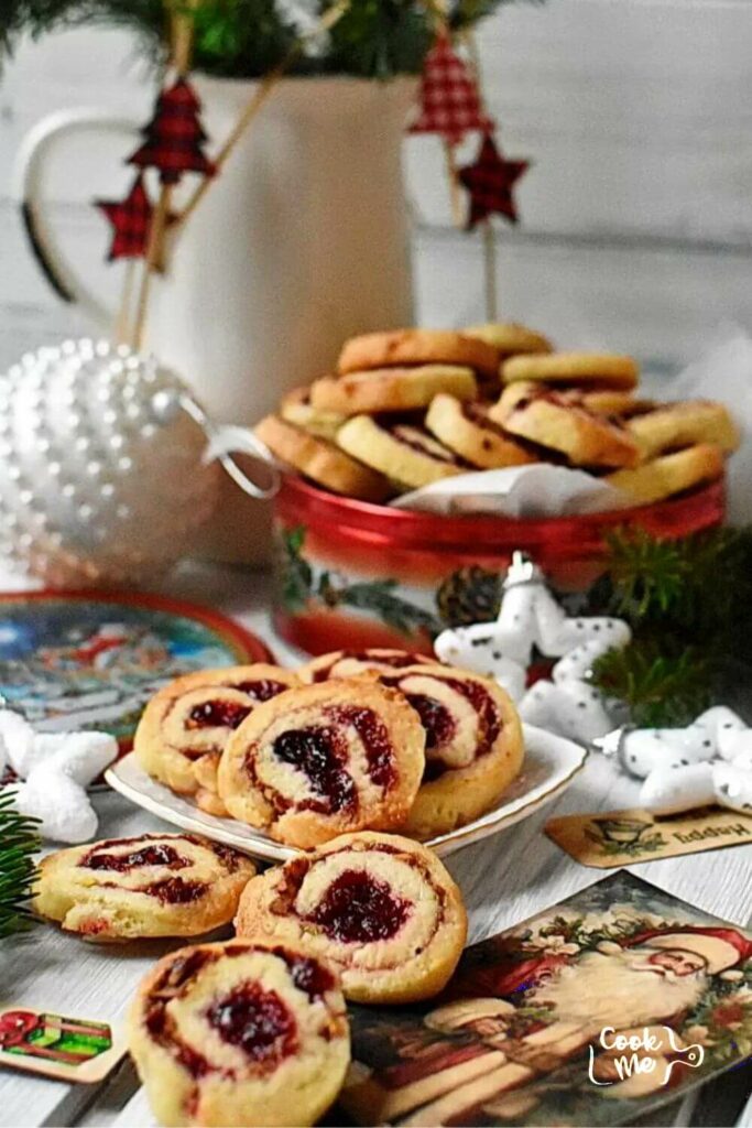 Cranberry Pistachio Pinwheel Cookies