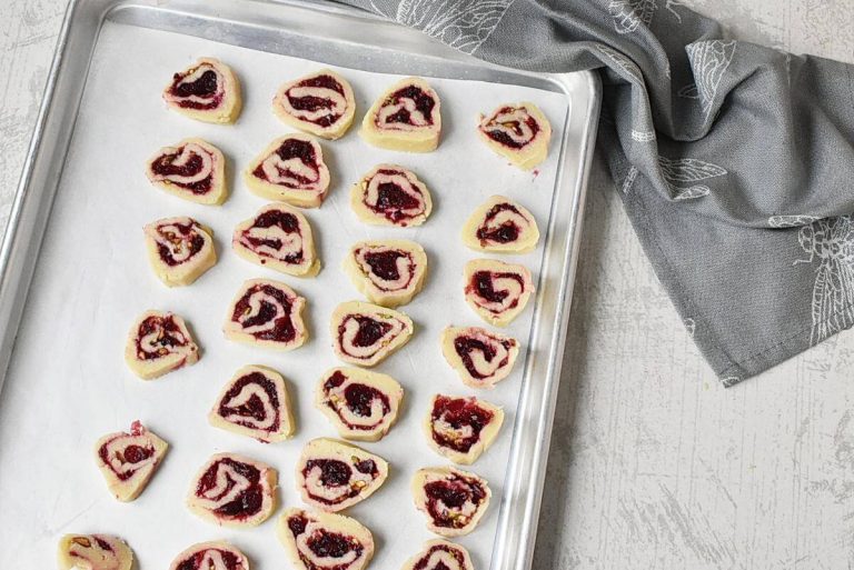 Step 9 - Cranberry Pistachio Pinwheel Cookies