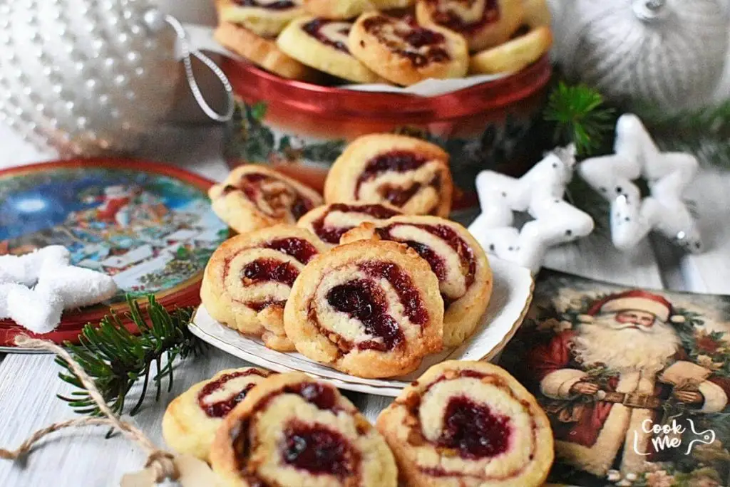 Cranberry Pistachio Pinwheel Cookies