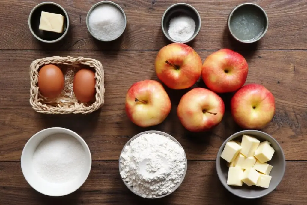 Ingredients for Italian Apple Cake