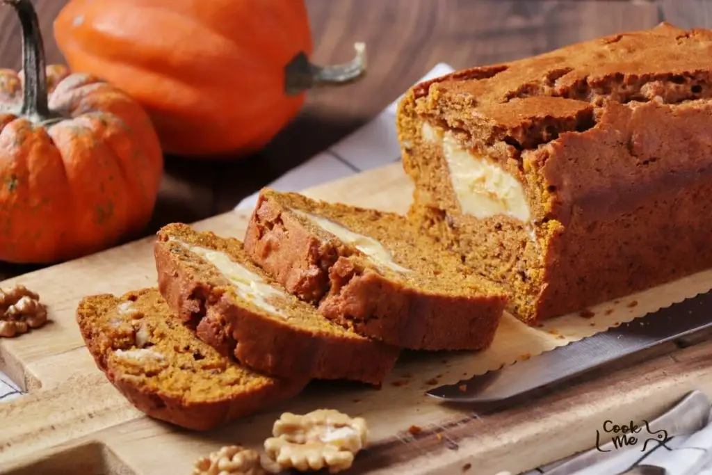 Pumpkin Bread with Cream Cheese