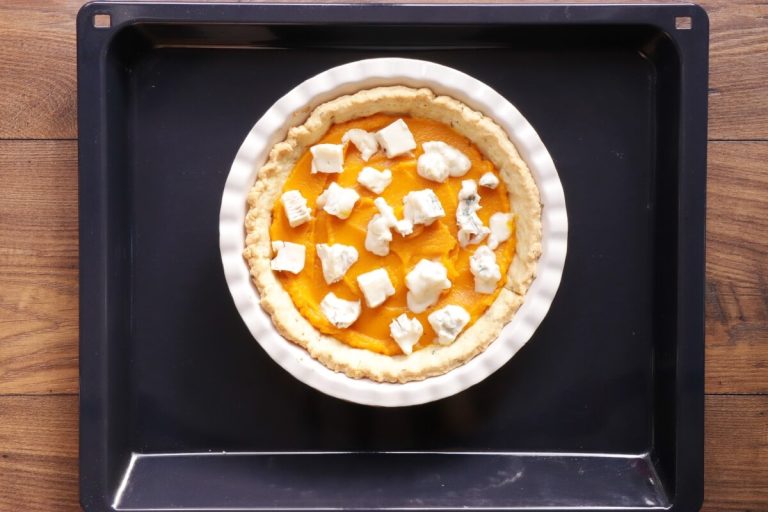 Step 12 - Pumpkin and Gorgonzola Quiche