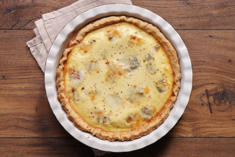 Step 14 - Pumpkin and Gorgonzola Quiche