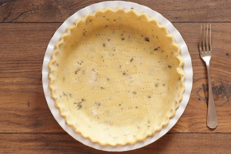 Step 6 - Pumpkin and Gorgonzola Quiche