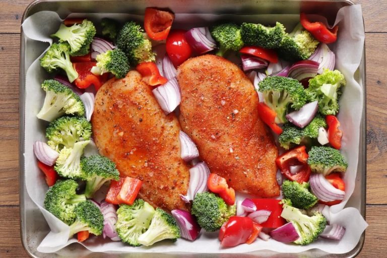 Step 4 - Sheet Pan Chicken with Vegetables