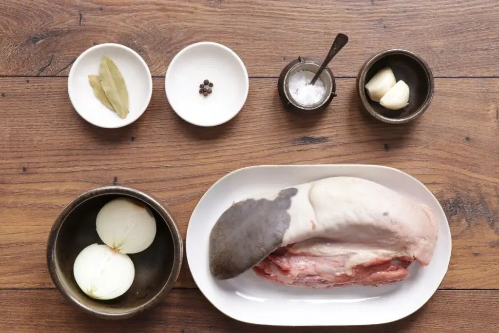 Ingredients for Slow Cooker Beef Tongue