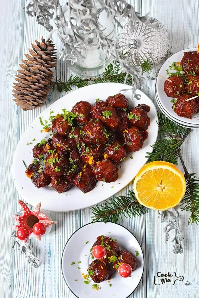 Slow Cooker Cranberry BBQ Meatballs