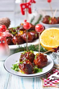 Slow Cooker Cranberry BBQ Meatballs