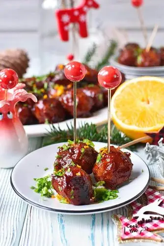 Slow Cooker Cranberry BBQ Meatballs