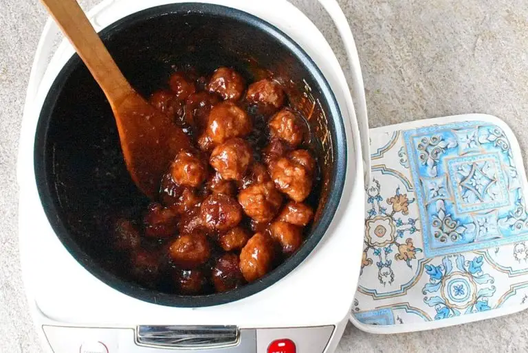 Step 4 - Slow Cooker Cranberry BBQ Meatballs