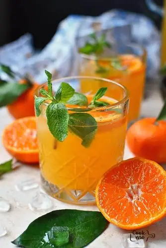 Tangerine Mint Agua Fresca