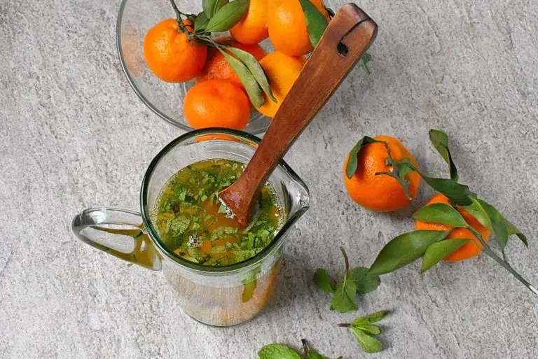 Step 2 - Tangerine Mint Agua Fresca