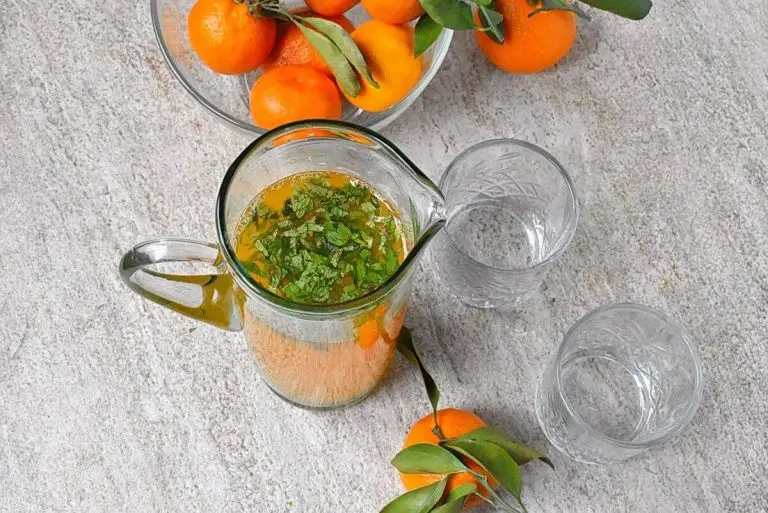 Step 3 - Tangerine Mint Agua Fresca