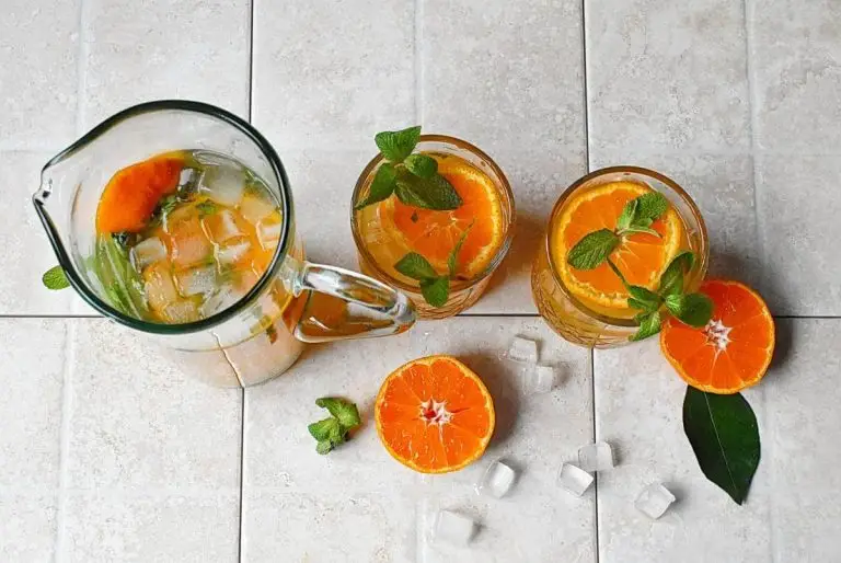 Step 4 - Tangerine Mint Agua Fresca
