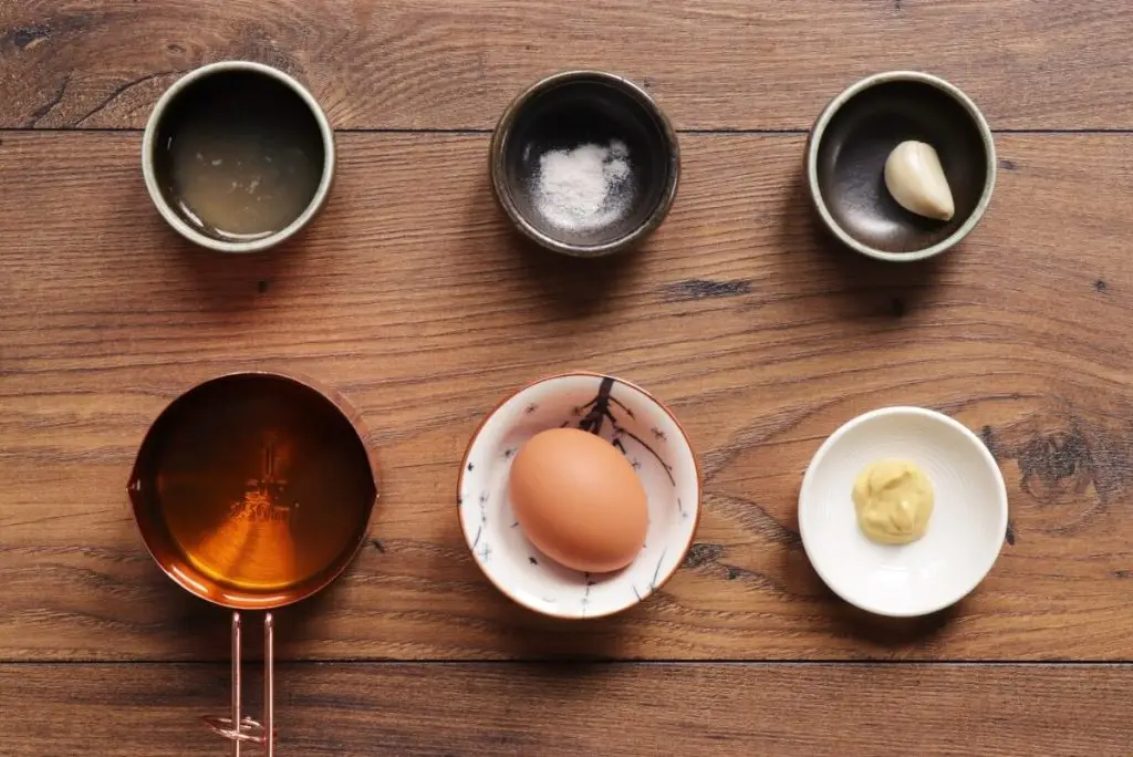 Ingredients for Two-Minute Mayonnaise