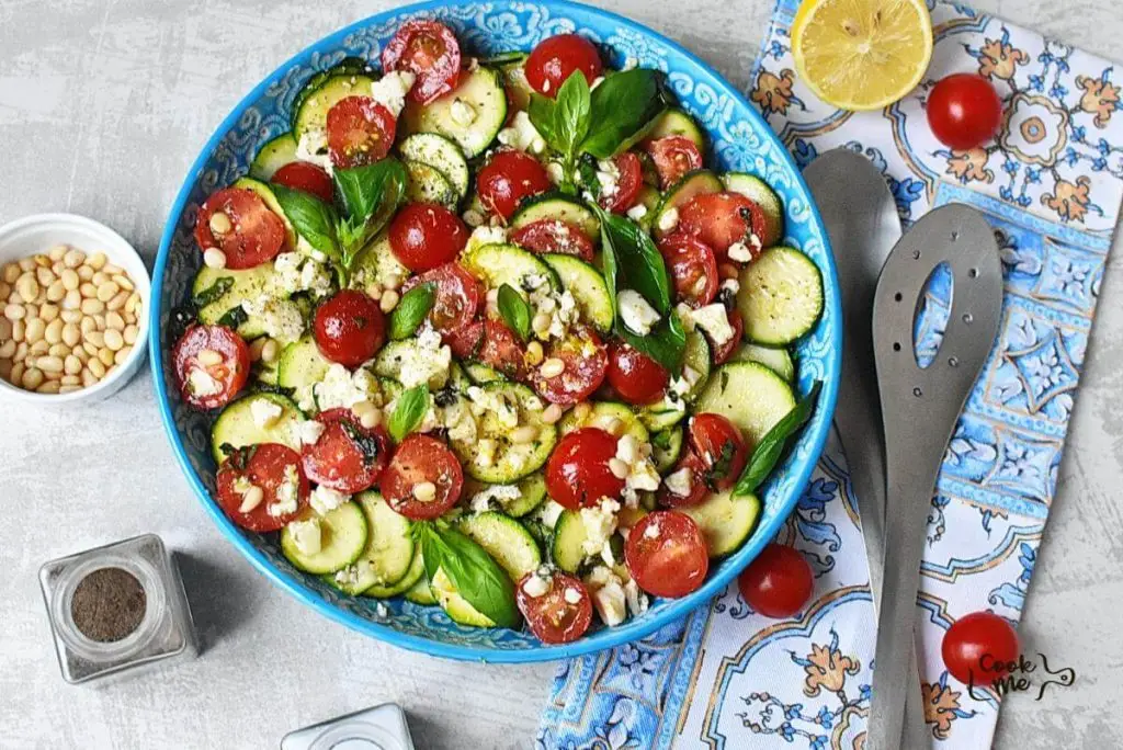Zucchini Salad with Feta and Tomatoes