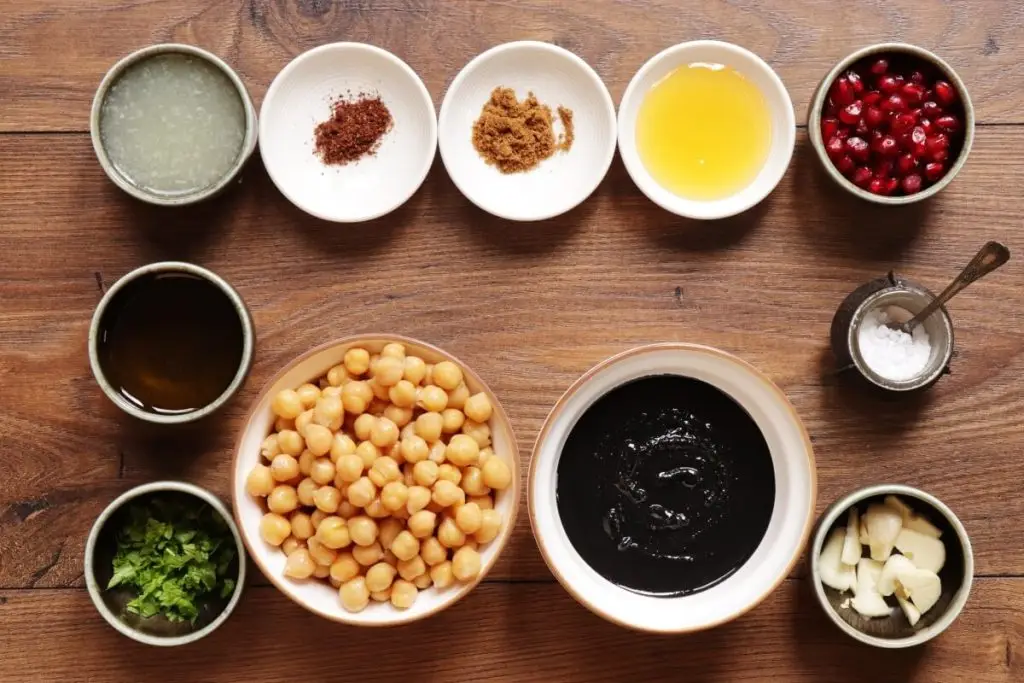 Ingredients for Black Hummus