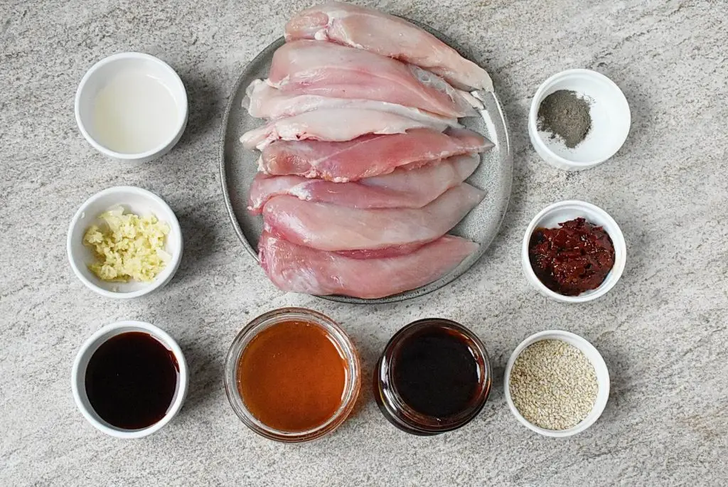 Ingredients for Char Siu (Chinese BBQ) Chicken