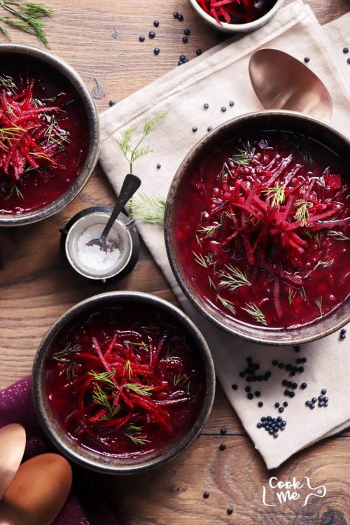 Lentil Beet Soup